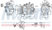 Компрессор кондиционера NISSENS 890552