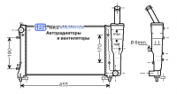 Радиаторы охлаждения двигателя AKS 302297R