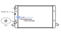 Радиаторы охлаждения двигателя AKS 952121R