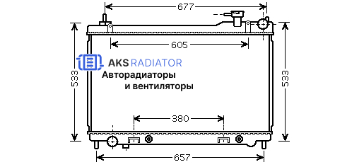 Радиатор охлаждения AKS 272304R