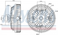 Вискомуфта вентилятора NISSENS 86149