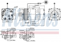 Компрессор кондиционера NISSENS 89439