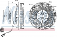 Вискомуфта вентилятора NISSENS 86102