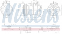 Компрессор кондиционера NISSENS 890881