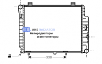 Радиатор охлаждения AKS 502155R