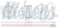 Вентилятор печки NISSENS 87068