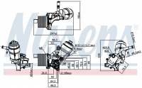 Радиатор масляный NISSENS 91161