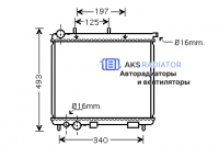 Радиаторы охлаждения двигателя AKS 232187R