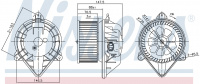 Вентилятор печки NISSENS 87024