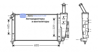 Радиатор охлаждения AKS 302275R