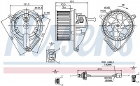 Вентилятор печки NISSENS 87039