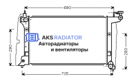 Радиаторы охлаждения двигателя AKS 812289R-1R