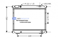 Радиатор охлаждения AKS 742039R