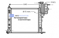 Радиатор охлаждения AKS 502265R