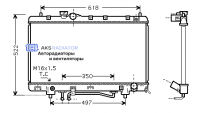 Радиаторы охлаждения двигателя AKS 812330R