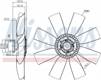 Вискомуфта вентилятора NISSENS 86147