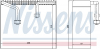 Радиатор испаритель (эвапоратор) NISSENS 92068