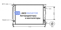 Радиаторы охлаждения двигателя AKS 132111R