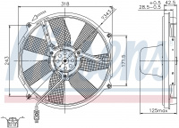 Вентилятор NISSENS 85151