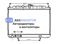 Радиаторы охлаждения двигателя AKS 272239R-1R