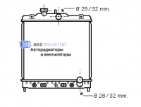 Радиатор охлаждения AKS 632122R