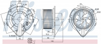 Вентилятор печки NISSENS 87064