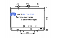 Радиаторы охлаждения двигателя AKS 522165RQ