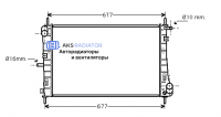 Радиаторы охлаждения двигателя AKS 322338R-1R