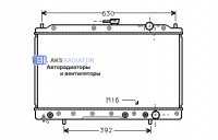 Радиаторы охлаждения двигателя AKS 522044R-1R