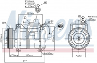Компрессор кондиционера NISSENS 89147