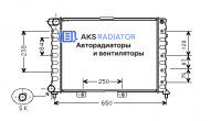 Радиатор охлаждения AKS 142029R
