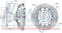 Вискомуфта вентилятора NISSENS 86034