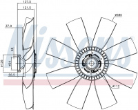 Вискомуфта вентилятора NISSENS 86074
