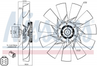 Вискомуфта вентилятора NISSENS 86131