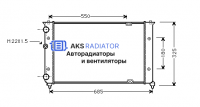 Радиатор охлаждения AKS 952156R