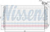 Радиатор испаритель (эвапоратор) NISSENS 92170