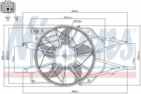 Вентилятор NISSENS 85213