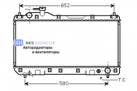 Радиатор охлаждения AKS 812297R