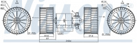 Вентилятор печки NISSENS 87192