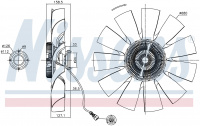 Вискомуфта вентилятора NISSENS 86020