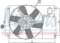 Вентилятор NISSENS 85020