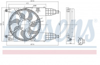 Вентилятор NISSENS 85942