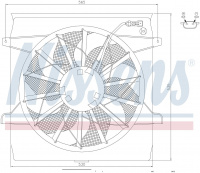 Вентилятор NISSENS 85452