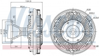 Вискомуфта вентилятора NISSENS 86107