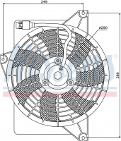 Вентилятор NISSENS 85372