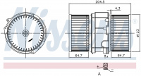 Вентилятор печки NISSENS 87357