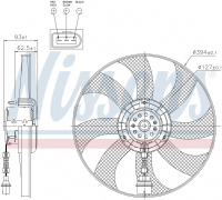 Вентилятор NISSENS 85549