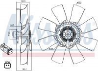 Вискомуфта вентилятора NISSENS 86193