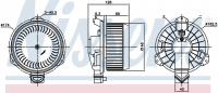 Вентилятор печки NISSENS 87723