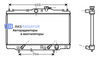 Радиатор охлаждения AKS 382071R